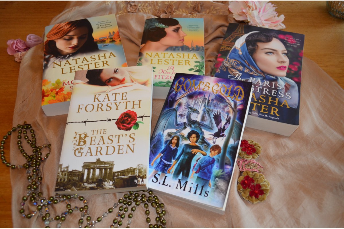 Natasha Lester, The Paris Seamstress, A Kiss from Mr Fitzgerald, Her Mother's Secret, GOM's Gold, S.L. Mills, Kate Forsyth, The Beast's Garden, giveaway, Word of Mouth TV